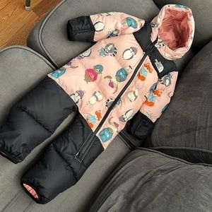 The North Face snow suit for babies